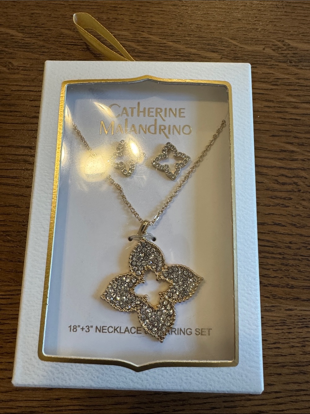Earrings and Necklace: Catherine Malandrino